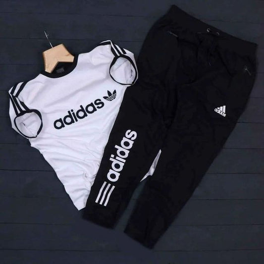 Adidas summer tracksuit (White & Black)